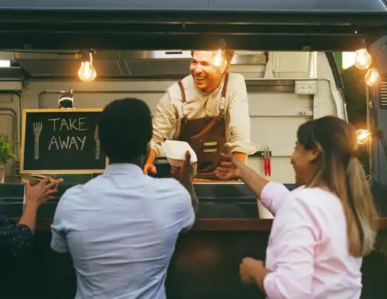 Group Ordering At Food Truck