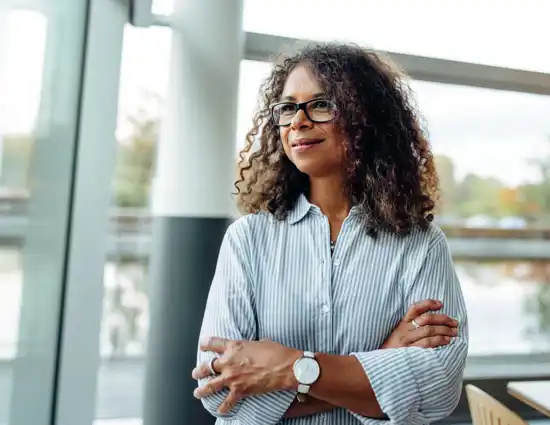 Woman Standing Arms Folded