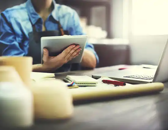 Woman Looking At Ipad