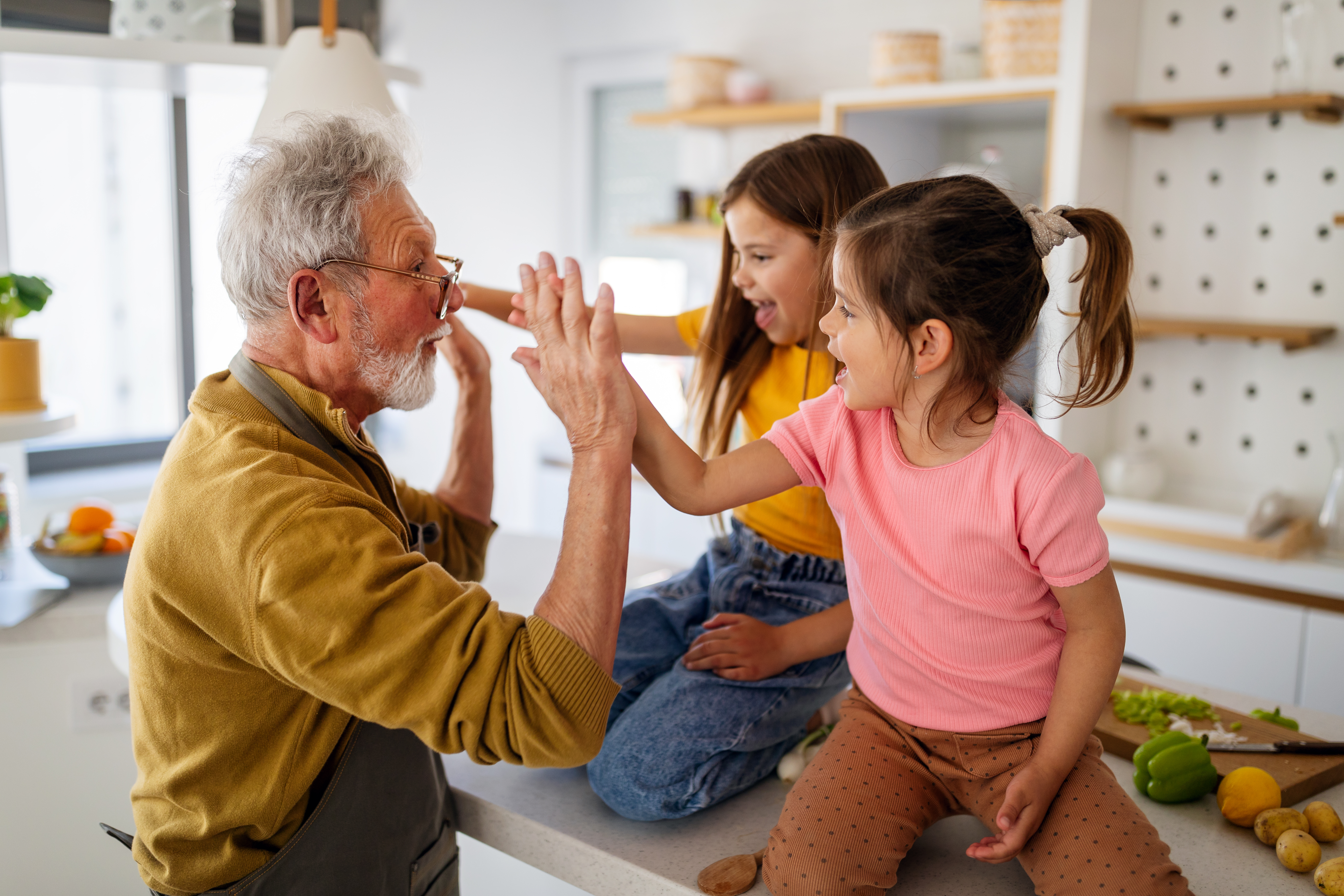 Elder Caring For Children