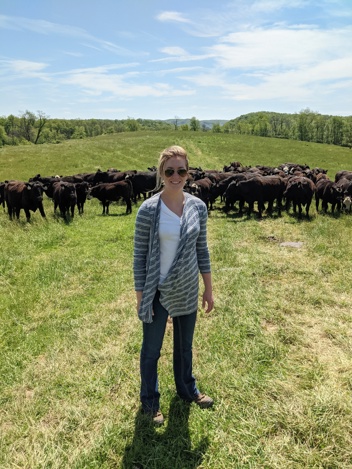emma with cows