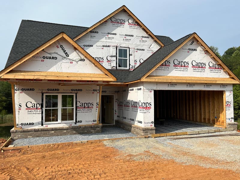 House In Construction Wrap