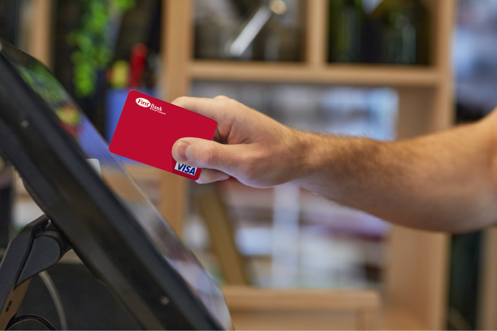 FBT Visa Check Card At Cash Register