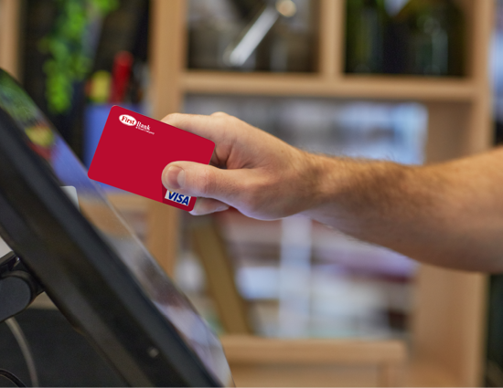 FBT Visa Check Card At Cash Register
